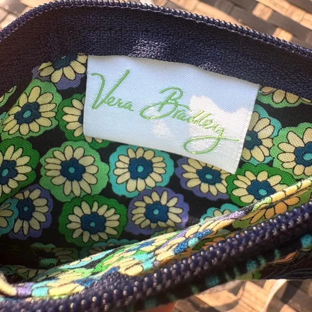 Vera Bradley Zippered ID Card Holder Rhapsody in Blue